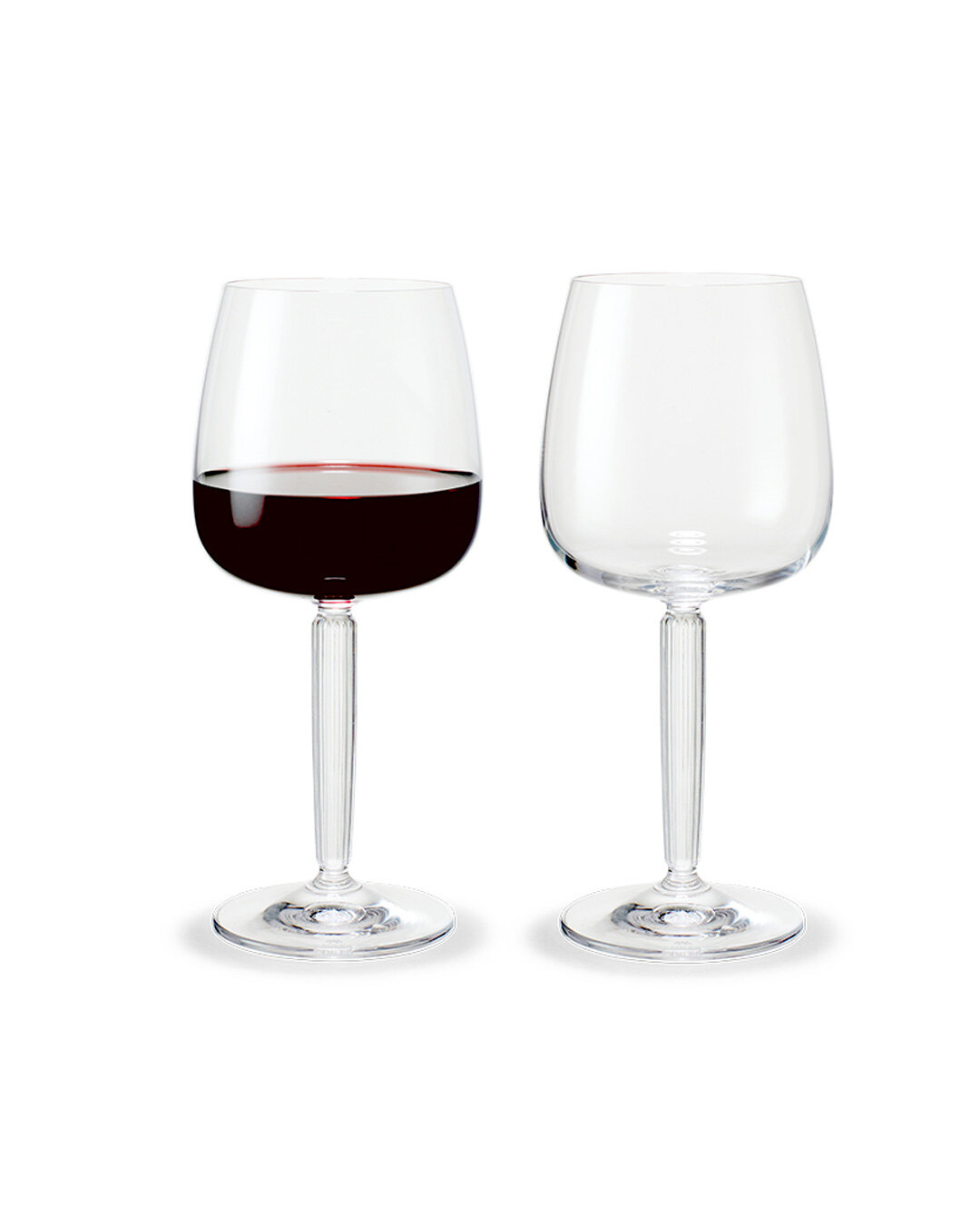 Elegante rødvinsglas i moderne form - 2 stk