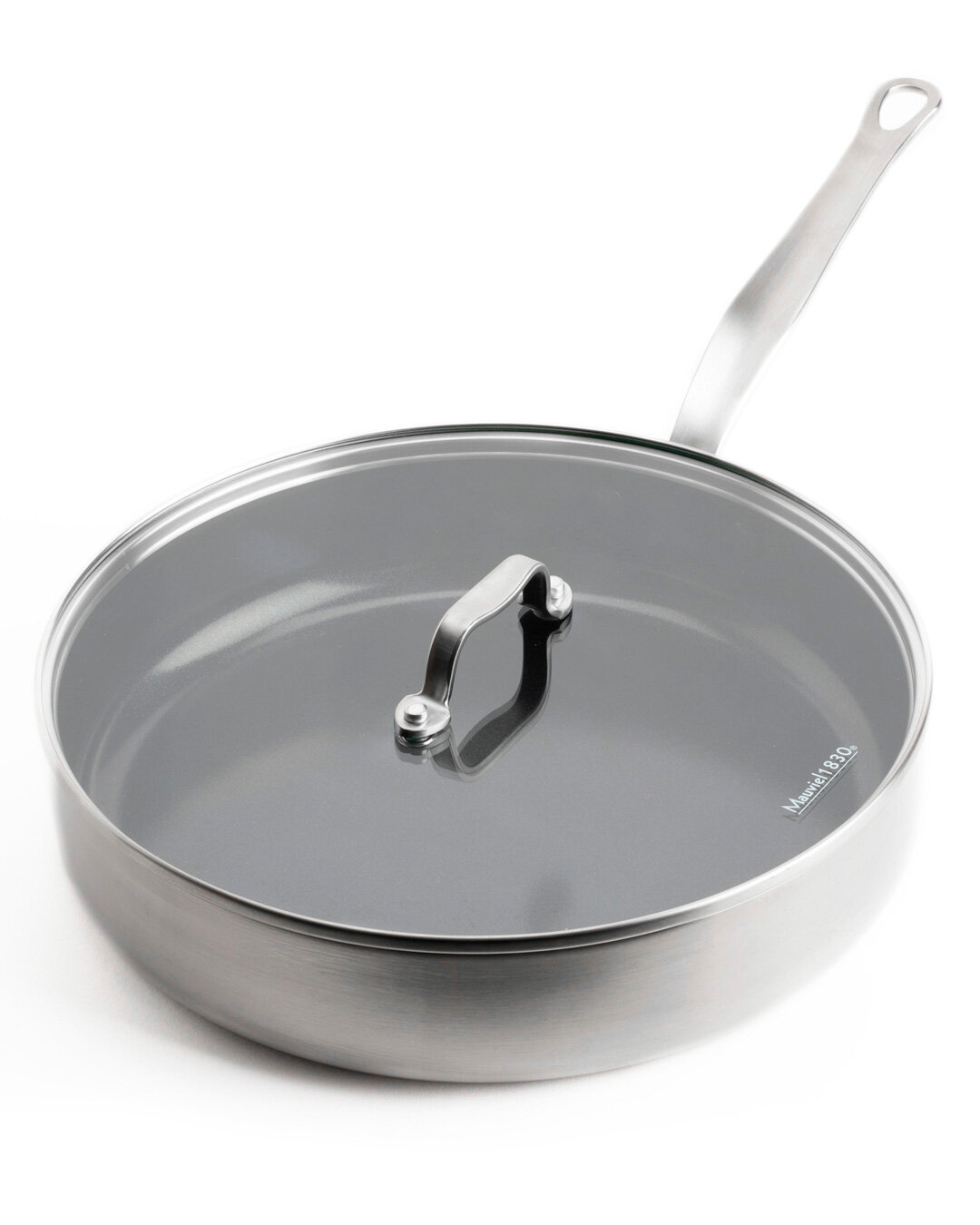 Professionel sauterpande med låg - 28 cm